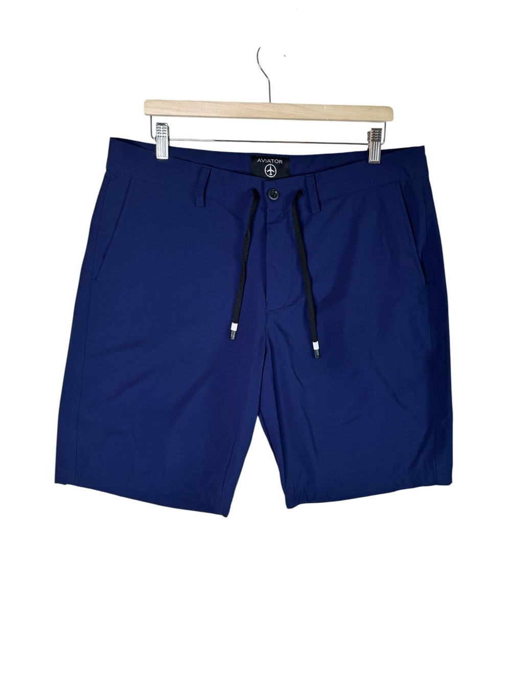 Aviator Style + Function Non Stop Shorts Stretch Lightweight Navy Men's Size 36